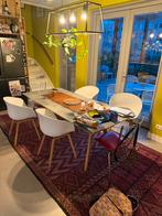 Hay tafel 200cmx90 cm + 4 Hay stoelen, Huis en Inrichting, Stoffering | Tapijten en Kleden, Ophalen, Gebruikt, 100 tot 150 cm