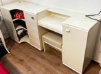 Bureau/ make up tafel+kruk/kasten met planken/ hoek bureau, Huis en Inrichting, Bureaus, Ophalen, Zo goed als nieuw, Bureau
