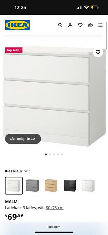 Malm ladekast