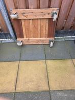 Houten plateau met wielen, Ophalen, Gebruikt