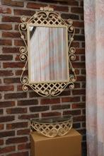 Smeedijzeren spiegel + console, Ophalen, Rechthoekig, Minder dan 100 cm