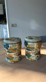Twee blikken - chinese voorstelling, Verzamelen, Blikken, Ophalen of Verzenden, Zo goed als nieuw, Overige