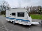 Caravan Hobby De Luxe Easy Voortent.. BOVAG 2024, Caravans en Kamperen, Caravans, Treinzit, 5 tot 6 meter, Vast bed, Particulier