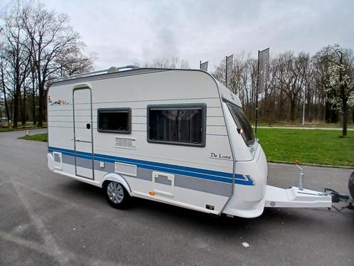Caravan Hobby De Luxe Easy Voortent.. BOVAG 2024, Caravans en Kamperen, Caravans, Particulier, tot en met 4, 750 - 1000 kg, Treinzit