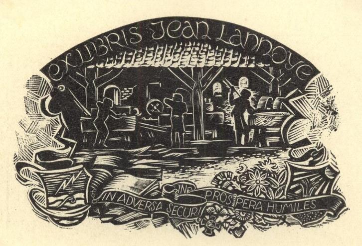 0589 Ex Libris Nederland : Harry Corvers, 1945, Antiek en Kunst, Kunst | Etsen en Gravures, Verzenden