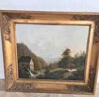 Schilderij klassiek houd landschap nederlands beschikbaar voor biedingen