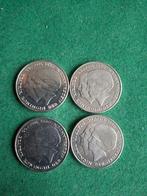 4 x rijksdaalder 1980 dubbele kop, Postzegels en Munten, Munten | Nederland, Ophalen of Verzenden, Koningin Juliana, 2½ gulden