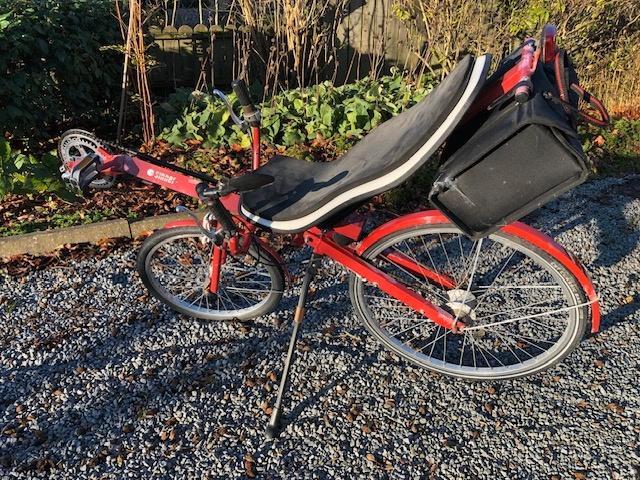 Sinner Record ligfiets, Fietsen en Brommers, Fietsen | Ligfietsen, Gebruikt, Overige merken, Onderstuur, Ophalen