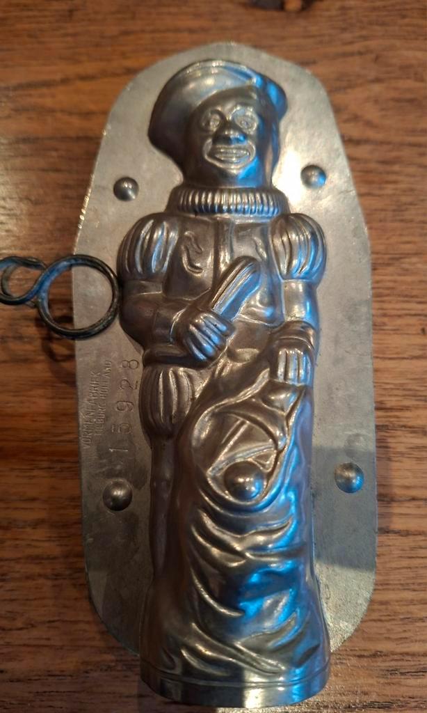 Zwarte piet oude chocolade vorm mal chocolademal pietje, Diversen, Sinterklaas, Gebruikt, Ophalen of Verzenden