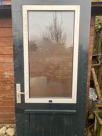 Hardhouten achterdeur met dubbelglas, Doe-het-zelf en Verbouw, Ophalen, Gebruikt, Hout