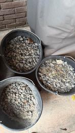 2.5 emmer grijs basalt, Tuin en Terras, Grind, Keien en Split, Ophalen, Antraciet, Zo goed als nieuw, Split