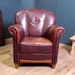 Vintage topper, schapenleren clubfauteuil, Gebruikt, Minder dan 75 cm, Hout, Ophalen of Verzenden