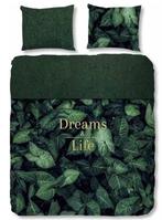 1 persoons dekbedovertrek met 1 küssen "Dreams & Life", Ophalen, Zo goed als nieuw, Eenpersoons, Dekbedovertrek