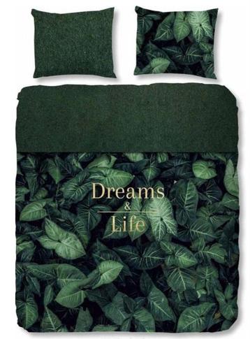 1 persoons dekbedovertrek met 1 küssen "Dreams & Life"  beschikbaar voor biedingen