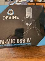 Devine M-Mic USB Microfoon - Nieuw in doos, Ophalen of Verzenden, Nieuw, Studiomicrofoon