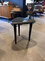 Bijzettafel zwart Eleonora, Ophalen, 50 tot 100 cm, Rond, Nieuw