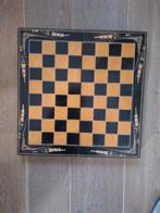 Vintage Houten Schaakspel met Backgammon Bord, Ophalen of Verzenden