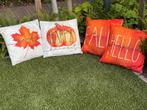Sierkussens Herfst - Set van 4, Ophalen of Verzenden, Zo goed als nieuw, Oranje, Vierkant