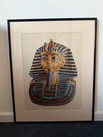 Schilderij lijst met toetanchamon / poster / foto, Ophalen of Verzenden, Zo goed als nieuw, 50 tot 75 cm, 50 tot 75 cm