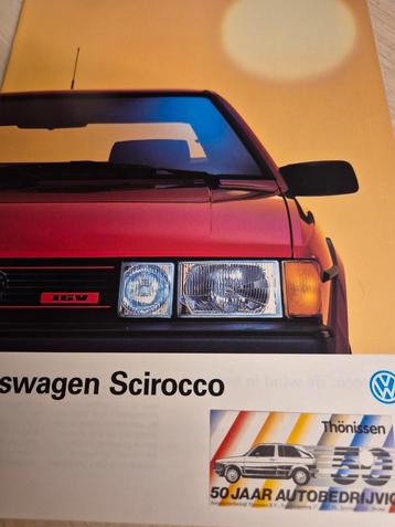 1987 Nederlands Volkswagen Scirocco 2 folder óók kleur bekle beschikbaar voor biedingen