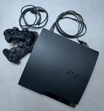 PS3 Slim, met 2 dual shock controllers., Spelcomputers en Games, Spelcomputers | Sony PlayStation 3, Met 2 controllers, Ophalen of Verzenden