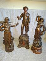 Vintage Tinnen Beeldjes - Ambachtelijk, Antiek en Kunst, Kunst | Beelden en Houtsnijwerken, Ophalen of Verzenden