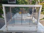 Wit houten vogelkooi, Dieren en Toebehoren, Vogels | Hokken en Kooien, Ophalen, Gebruikt, Hout, Vogelkooi