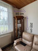 Eiken vitrinekast, Huis en Inrichting, Ophalen, 50 tot 100 cm, Zo goed als nieuw, Minder dan 100 cm