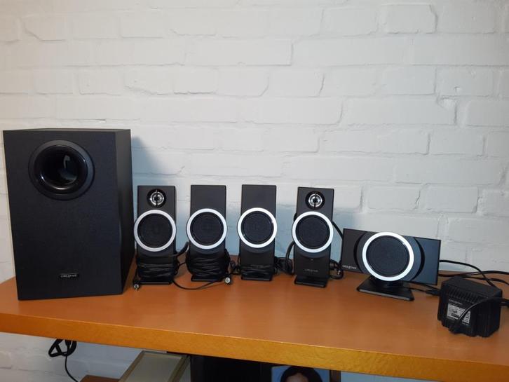 Creative speakerset, Computers en Software, Pc speakers, Zo goed als nieuw, Audiokanaal 5.1, Ophalen of Verzenden