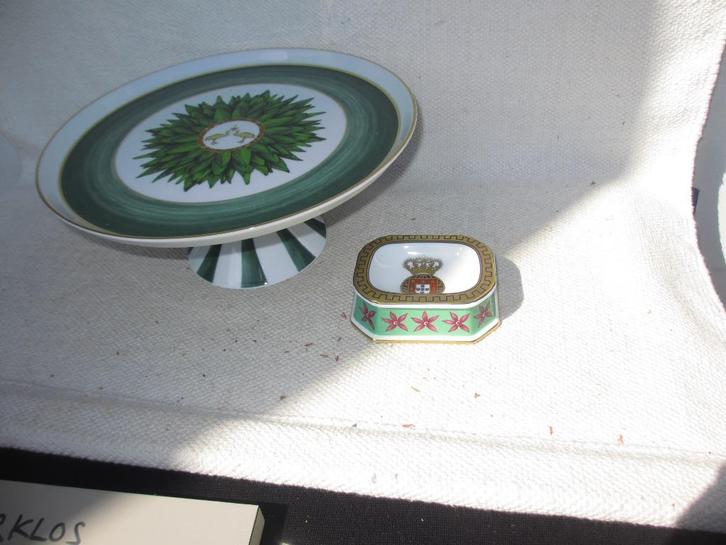 Vista Alegre Amazonia grote cake stand diam. 28 cm.Z.G.A.N, Antiek en Kunst, Antiek | Porselein, Ophalen of Verzenden