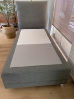 ZGAN AVEK boxspring+Tempur matras, geschikt als seniorenbed, Huis en Inrichting, Ophalen, Grijs, 100 cm, Eenpersoons