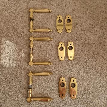 3 Sets Koperen Deurkrukken - Prima Staat! beschikbaar voor biedingen