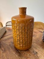 Okergele vaas 19x36cm, Ophalen, Geel, Aardewerk of Porselein, Zo goed als nieuw