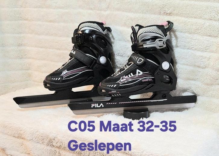 Zeer nette Fila Wizy verstelbare schaatsen M 32-35 Geslepen, Sport en Fitness, Schaatsen, Zo goed als nieuw, Combinoren, Overige merken
