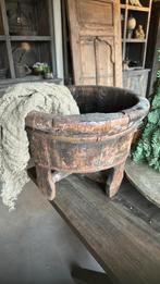 Oude olijfbak op pootjes, Antiek en Kunst, Ophalen of Verzenden