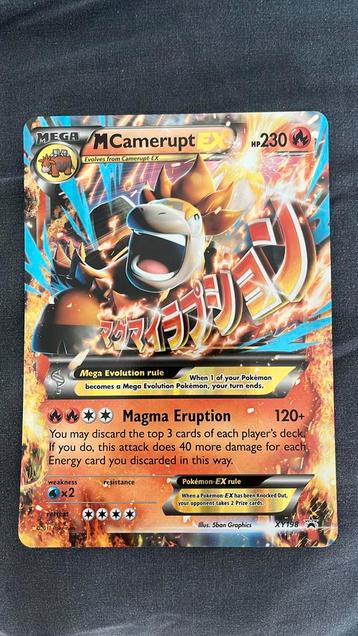 Mega Camerupt EX XY198 promo  (XY Black star Promos) 2017 beschikbaar voor biedingen