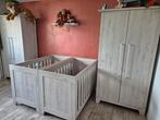Tweeling kinderkamer Interbaby London (ook los mogelijk), Kinderen en Baby's, Ophalen, Zo goed als nieuw, Box, Bedje of Wieg