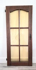 Oude kastdeur met glas, Ophalen, Gebruikt