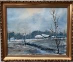 Winterlandschap van P. van Schaijk, Antiek en Kunst, Kunst | Schilderijen | Klassiek, Ophalen of Verzenden