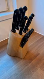 BK Messenblok met Messen, Gebruikt, Ophalen of Verzenden, Rvs of Chroom, Vaatwasserbestendig