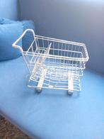 Mini winkelwagen decoratie mand krantenbak 30cm lang,18cm br, Ophalen of Verzenden, Zo goed als nieuw, Riet