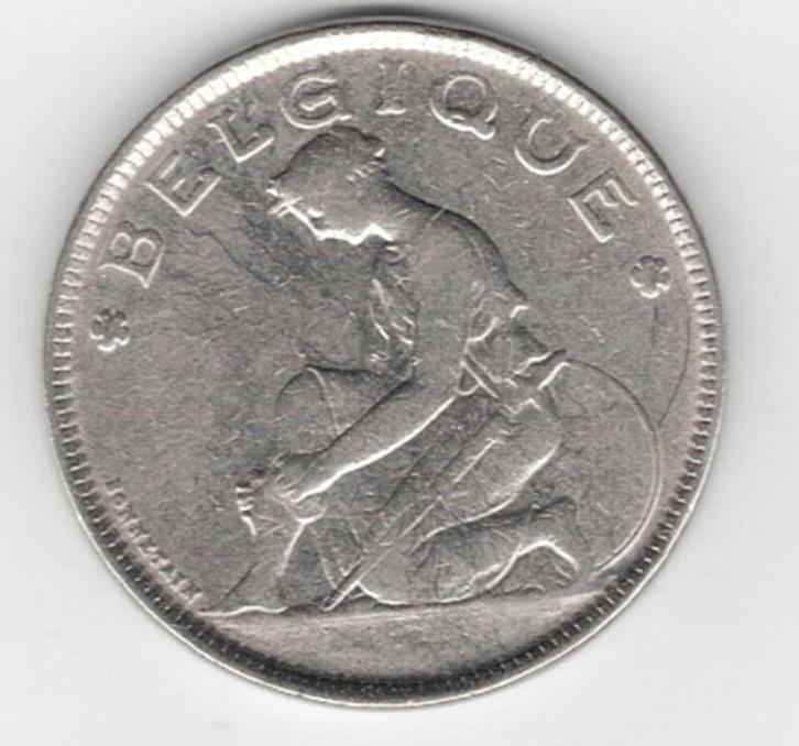 25-2067 Belgie 2 franc 1923, Postzegels en Munten, Munten | Europa | Niet-Euromunten, Losse munt, België, Verzenden
