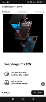 Xiaomi 12 note pro 5G zwart, Telecommunicatie, Mobiele telefoons | Overige merken, Ophalen of Verzenden, Zo goed als nieuw, Klassiek of Candybar