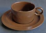 MELITTA CERACRON BRUIN kop en schotel H5,5xO9cm 20cl vintage, Huis en Inrichting, Keuken | Servies, Postbus 64461, Brunssum, Nederland
