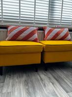 2 IKEA Hockers - Weinig Gebruikt, Huis en Inrichting, Banken | Voetenbanken en Poefen, Ophalen, Minder dan 50 cm, Gebruikt, Vierkant