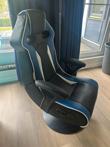 Gaming Stoel - Zwart/Blauw - Wohling beschikbaar voor biedingen