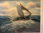 Schilderij van zeilboot op zee, Ophalen