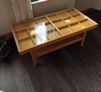 Ikea tafel vierkanten vakken met glasplaat, Ophalen, Gebruikt, 100 tot 150 cm, Glas