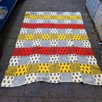 Vintage Plaid Deken, Gebruikt, 100 tot 150 cm, Ophalen of Verzenden, Zwart