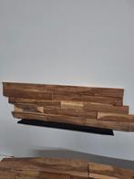 Teak wandpaneel 1m² houtstrip, Ophalen, Nieuw